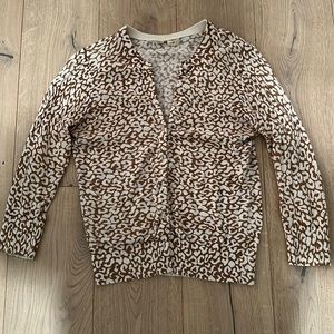 J. Crew leopard print cardigan